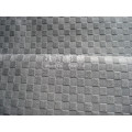 Decorative Home Textile Taped Polyester Velvet Fabric Grid Pattern for Sofa